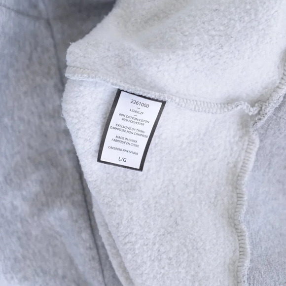 Lazy Pants Long Sleeve Hoodie/ Bunny Hug with Kangaroo Pocket Grey ~size Large - Picture 15 of 15